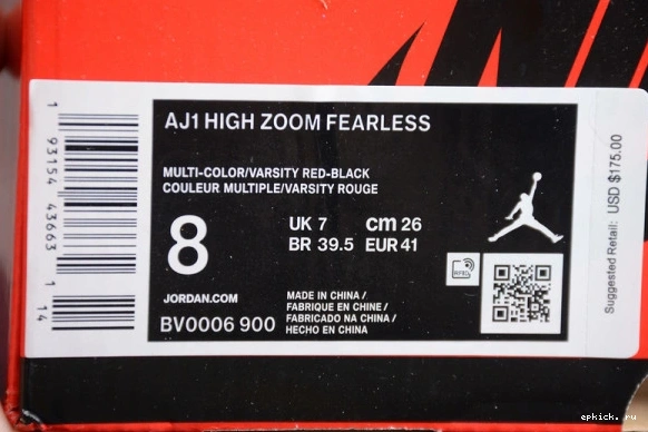 Rep EP BV0006-900 BV0006-900 Fearless Jordan Retro Zoom High 1  0420